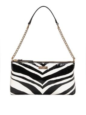 Kate Spade New York Vintage patent leather zebra clutch Mini Purse 🖤🦓